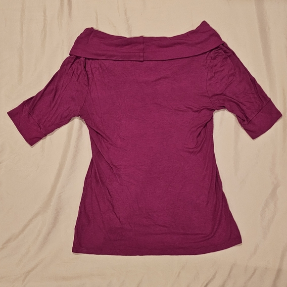 Decree Fuchsia Ribbed Knit Top - Picture 4 of 4